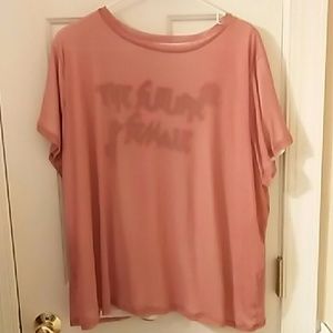 "the future is female" layered shirt